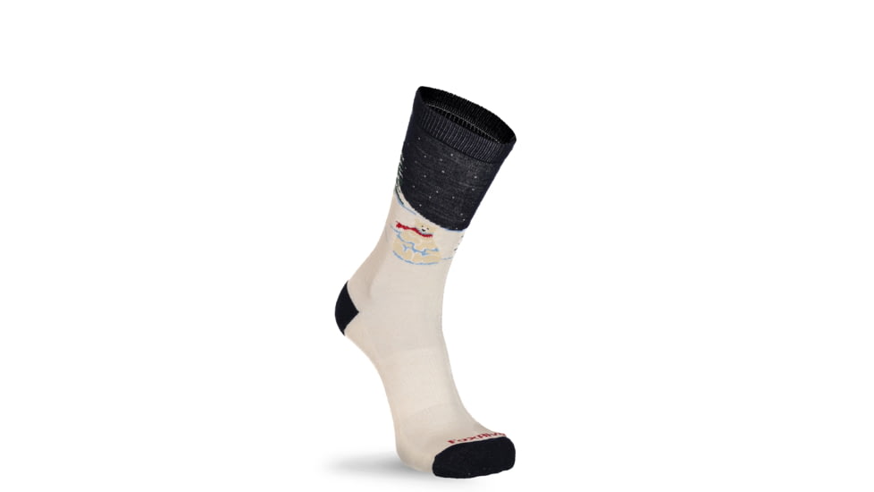 Fox River Holiday Medium Weight Crew Hiking Sock 0F1B2A38, Natural, Medium, 131598