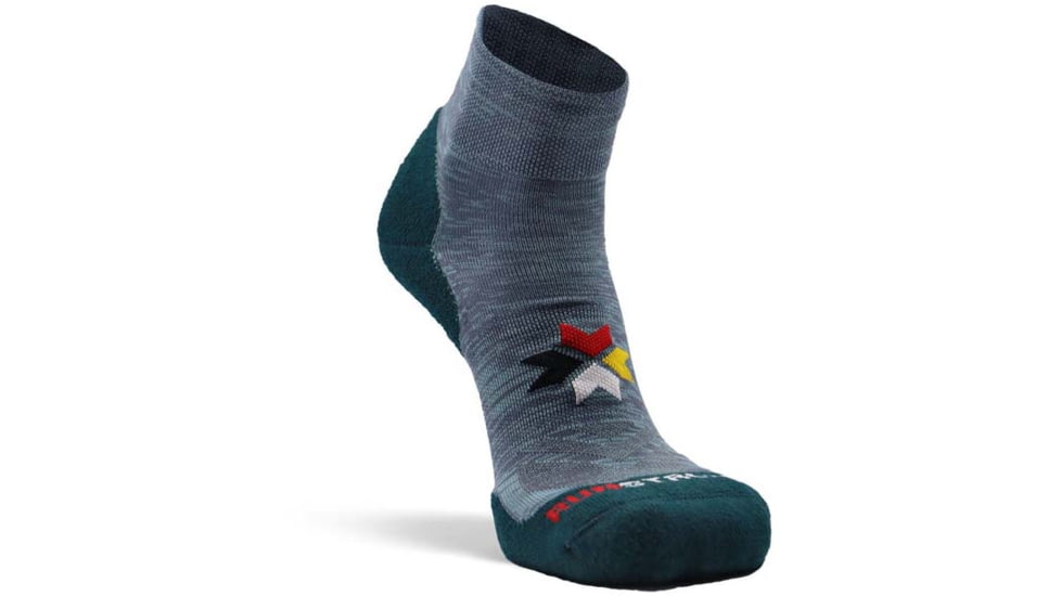 Fox River Inyanka Medium Weight Quarter Crew Running Sock - Womens, Blue/Teal, Medium, 178233