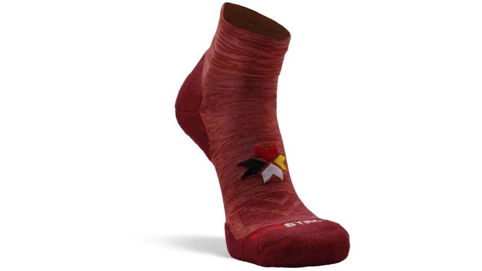 Fox River Inyanka Medium Weight Quarter Crew Running Sock - Womens, Red, Large, 112911