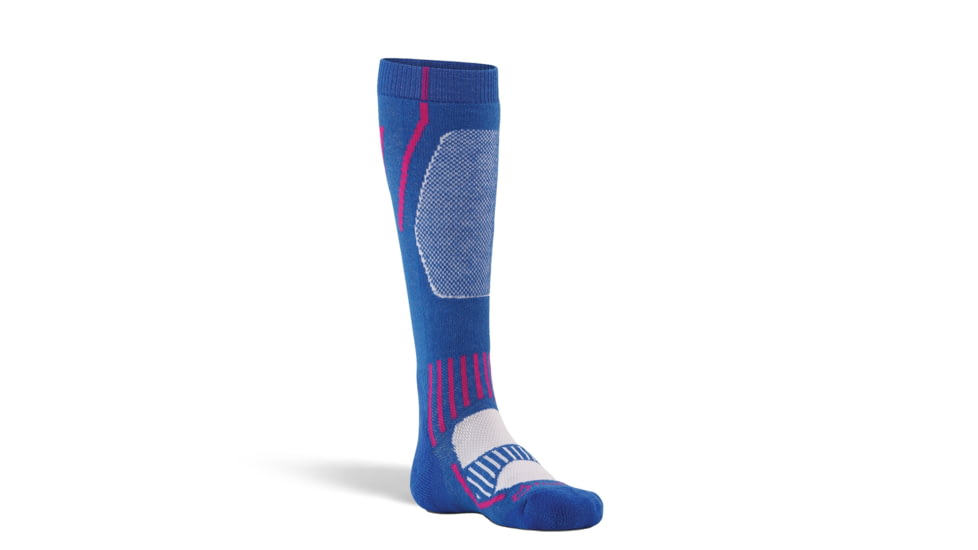 Fox River Mills Kids Boreal Medium Weight Over-the-Calf Ski and Snowboard Sock, FR-5109-07000-BLK-S