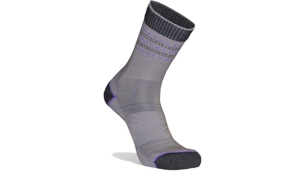 Fox River Long Trail Lightweight Crew Hiking Sock - Womens, Grey, Large, 140551