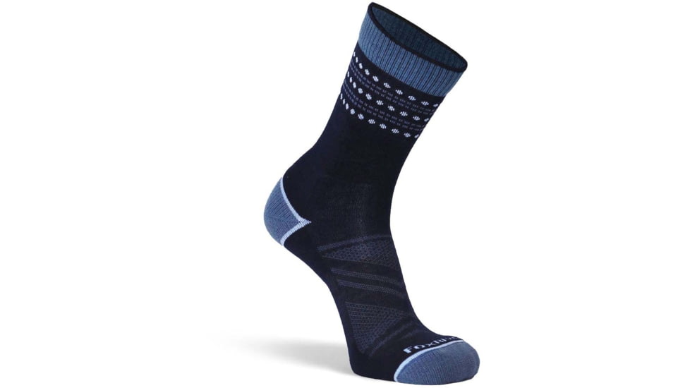 Fox River Long Trail Lightweight Crew Hiking Sock - Womens, Navy, Large, 147486