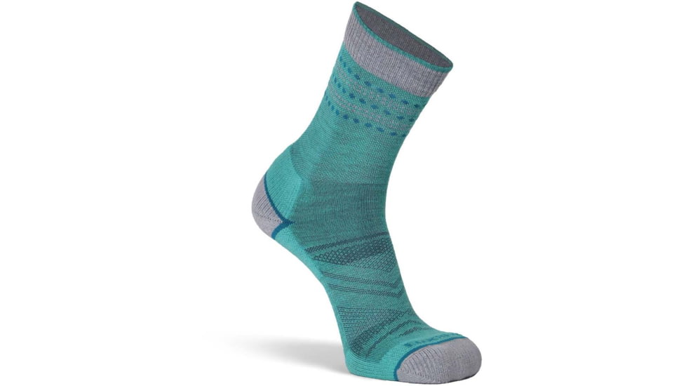 Fox River Long Trail Lightweight Crew Hiking Sock - Womens, Teal, Medium, 197230