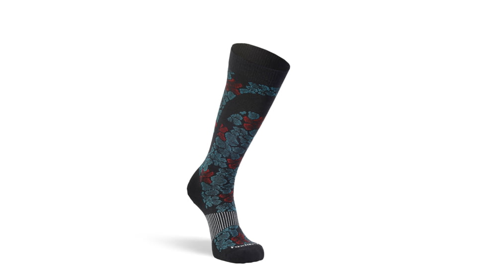 Fox River Mills Womens Flower Power Ultra-Lightweight Over-the-Calf Ski and Snowboard Sock, 188125
