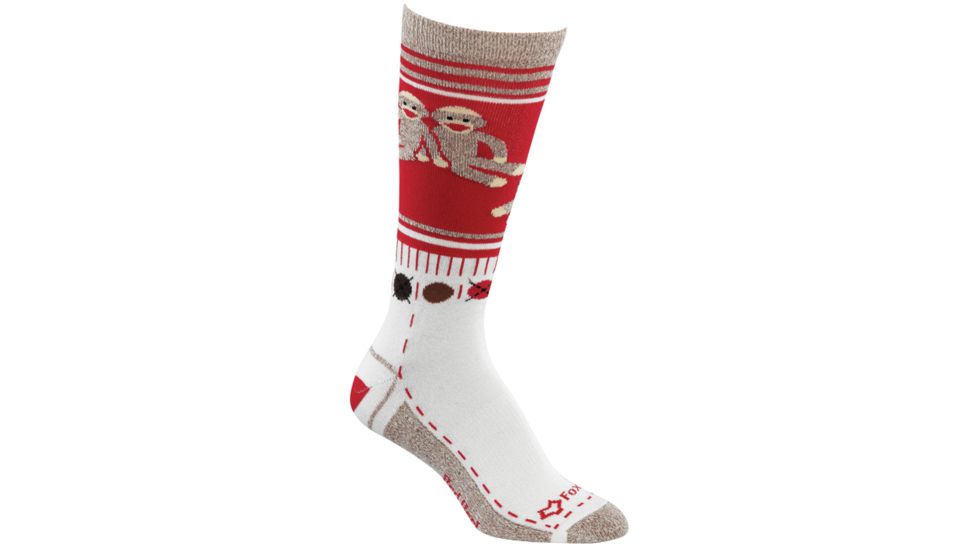 Fox River Monkey Friends Sock Red Sm 4590 SM