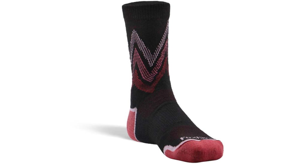 Fox River Mountain Hiker Lightweight Crew Hiking Sock - Kids, Black, Small, 140072