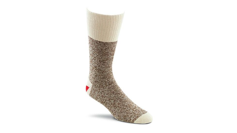 Fox River Original Rockford Red Heel, Large, 2 Pack, Brown, Brown, Large, 87% Cotton, 7% Polyester, 3% N, 1 Year Manufacturer Warranty, FOX-60337