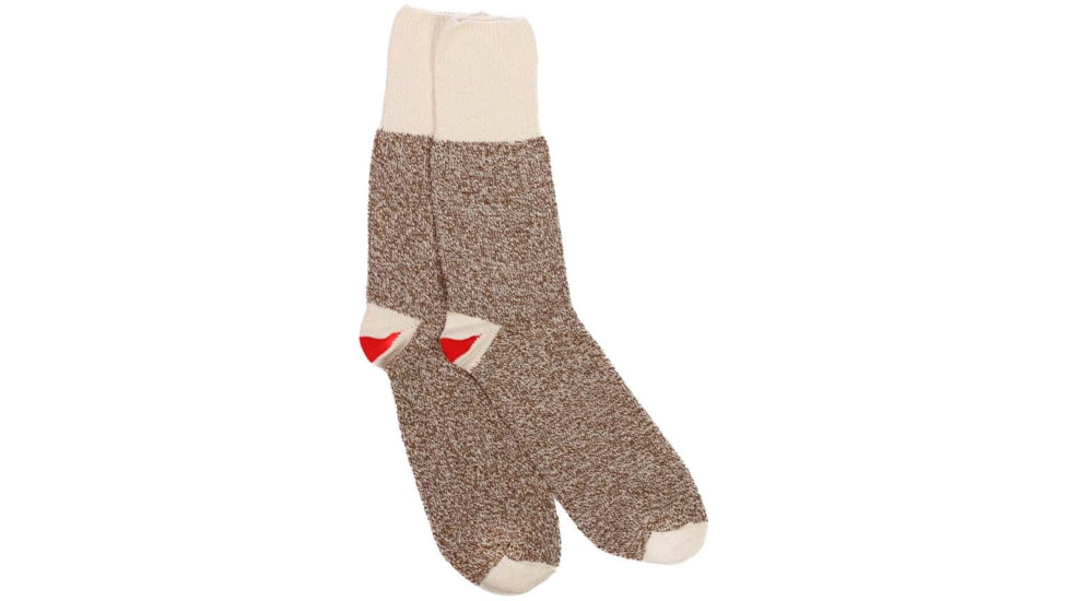 Fox River Original Rockford Red Heel Lightweight Crew Crafting Sock - Mens, Brown, Small, 158111