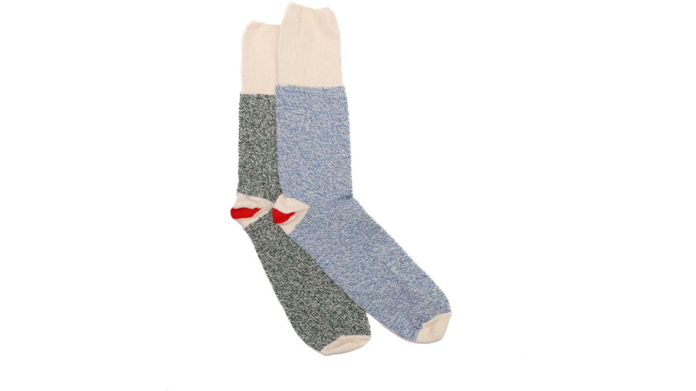 Fox River Original Rockford Red Heel Lightweight Crew Crafting Sock - Mens, Green Assorted, Large, 101585