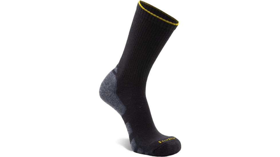 Fox River Peakheat Medium Weight Crew Work Sock - Mens, Black, Large, 186841