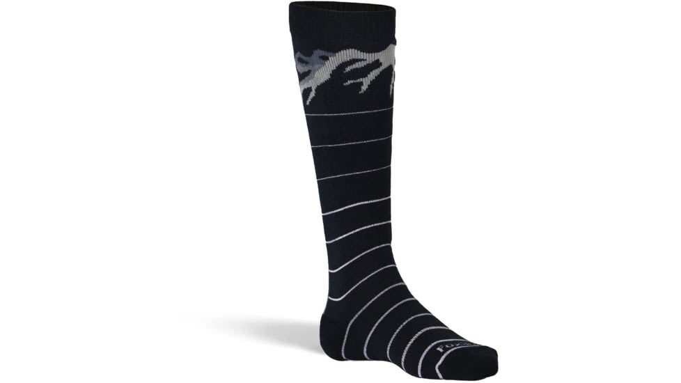 Fox River POW Lightweight Over-the-Calf Ski and Snowboard Sock - Kids, Black, Large, 168921