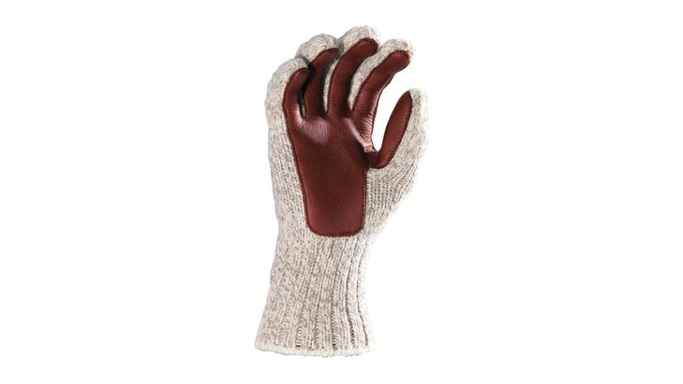 Fox River Ragg and Leather Glove, Brown Tweed, Medium 527835