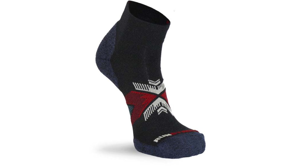 Fox River Upland Medium Weight Quarter Crew Running Sock - Mens, Black, Extra Large, 141938