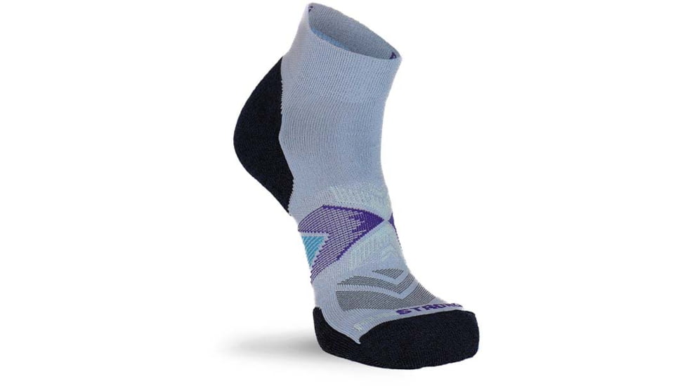 Fox River Upland Medium Weight Quarter Crew Running Sock - Mens, Light Blue, Medium, 124400