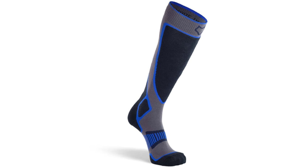 Fox River Valdez 2.0 Lightweight Over-the-Calf Ski and Snowboard Sock - Mens, Electric Blue, Large, 113224
