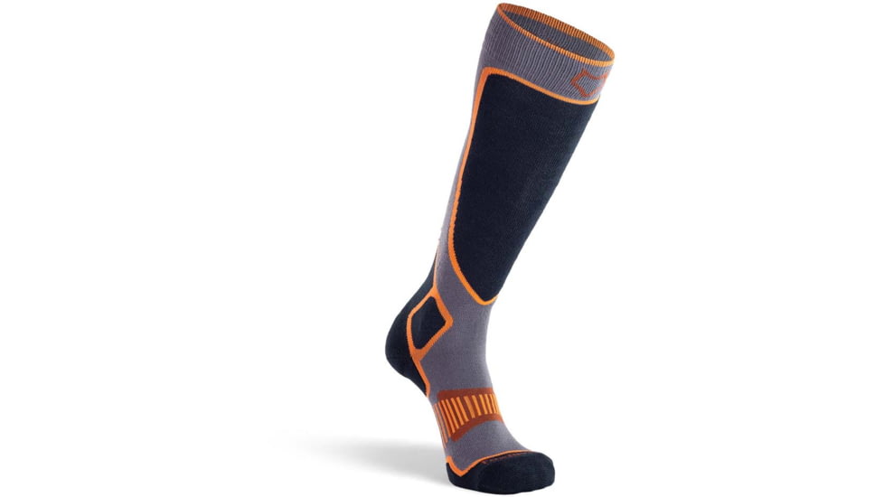 Fox River Valdez 2.0 Lightweight Over-the-Calf Ski and Snowboard Sock - Mens, Orange, Medium, 138314