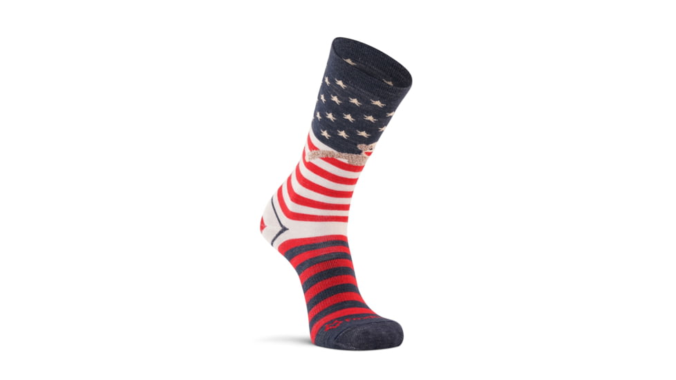 Fox River Womens Monkey Flag Ultra-Lightweight Crew Everyday Sock E03C4965, Navy, Small, 119792