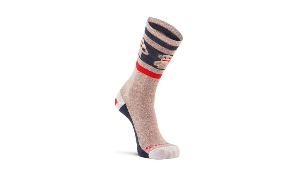 Fox River Womens Monkey See Ultra-Lightweight Crew Everyday Sock 279B0AE9, Brown Heather, Small, 179679