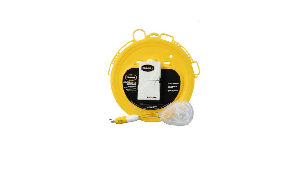 Frabill Aerator Lid Combo Pack, Yellow, PMC99091