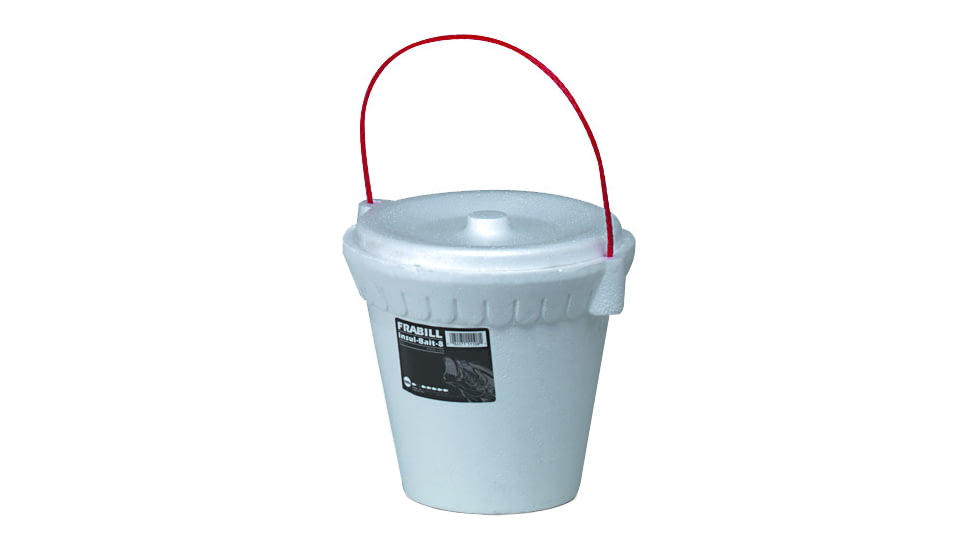 Frabill Insulated Foam Bucket, White, 8 Quarts, PMC11081
