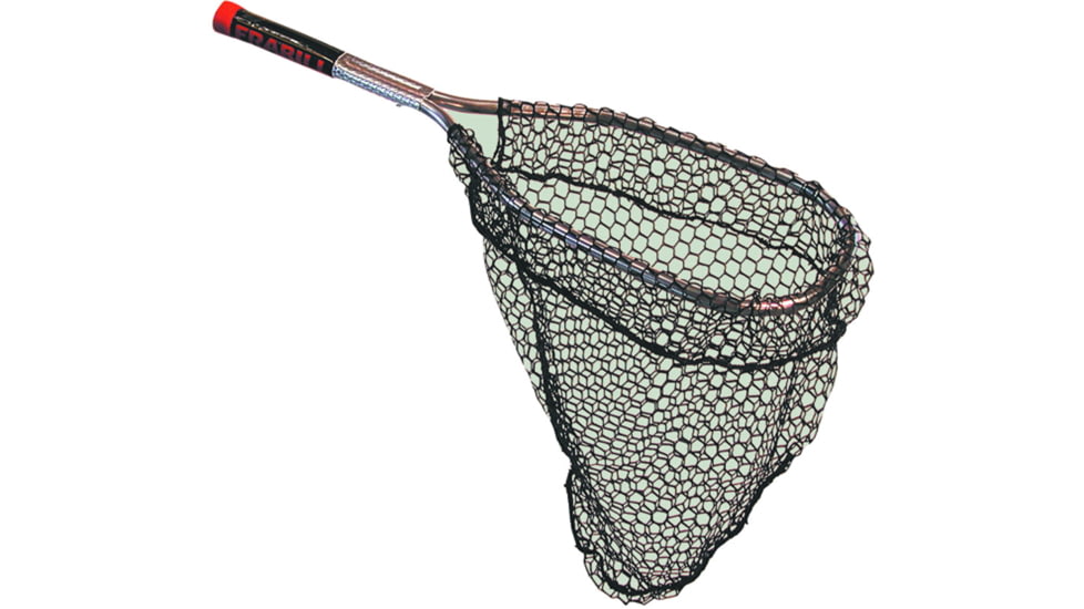 Frabill Livewell Net 8x12in D-Hoop 8in Handle Black Nylon, Black, 8 in, PMC3621