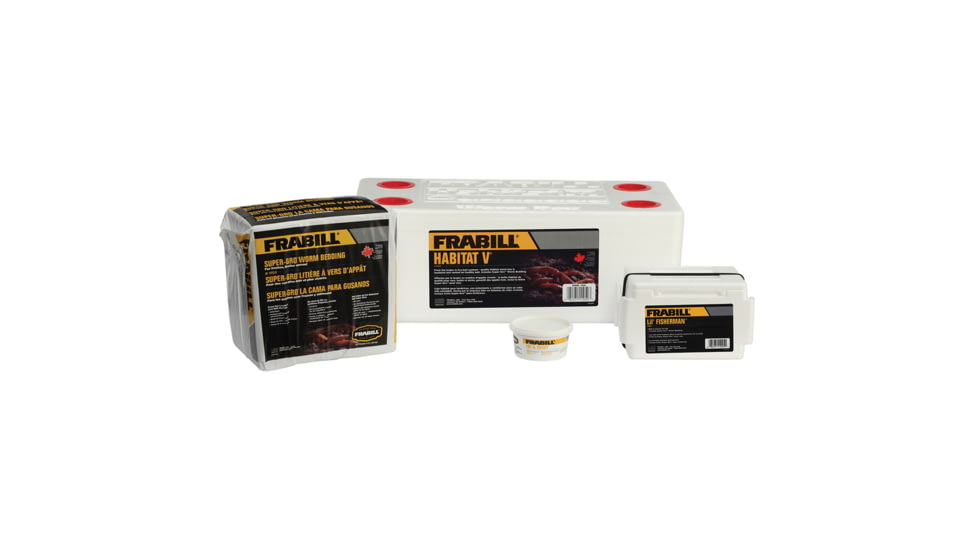 Frabill V Deluxe Worm Storage Kit Habitat 71524