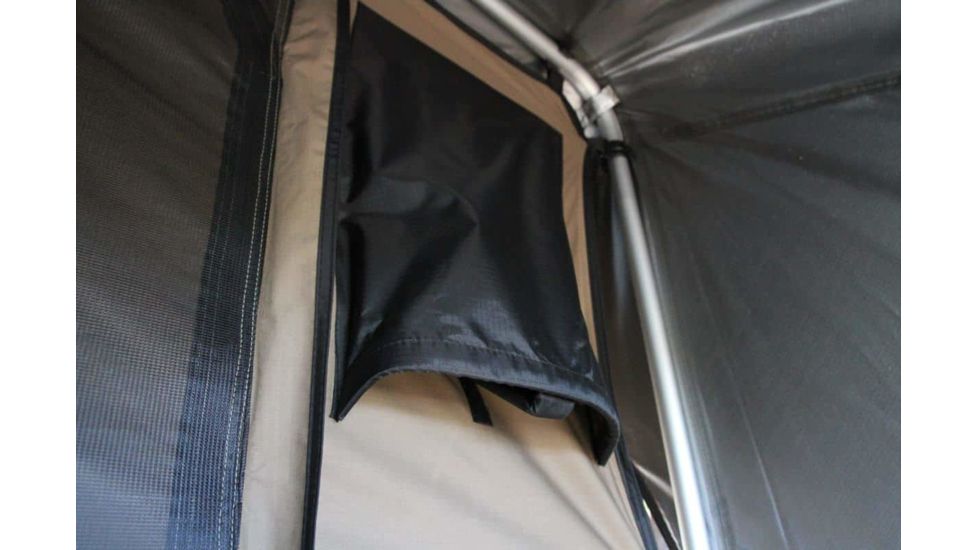 Freespirit Recreation Adventure Series Manual 49in Roof Top Tent, Olive Body/Blk Fly/Blk PVC Cover, RTAM49705