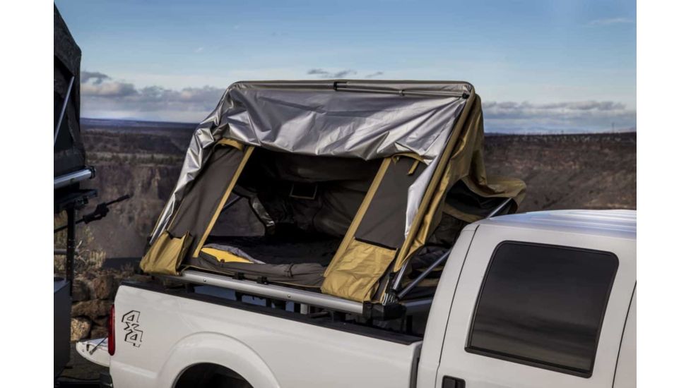 Freespirit Recreation Adventure Series Manual 60in Roof Top Tent, Tan/Black RTAM60605