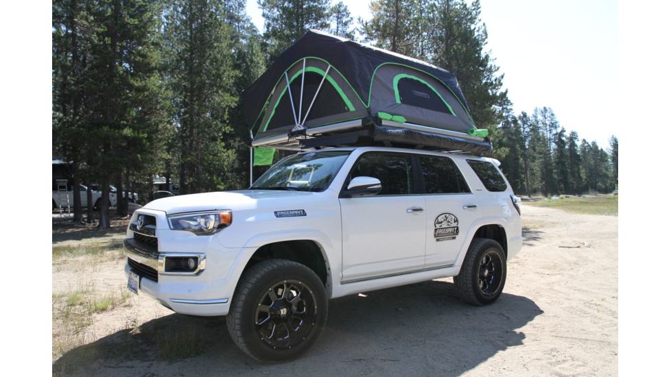 Freespirit Recreation High Country Series 80in Roof Top Tent, Grey/Black/Green, RTHC80310