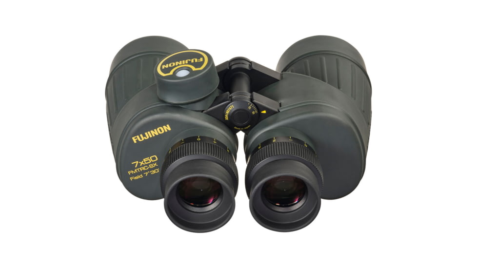 Fujinon Polaris FMTRC-SX 7x50mm High-Resolution Porro Prism Binoculars with Field Flattening Lenses and Integrated Compass, Black, 198mm x 218mm x 93mm, 16330615