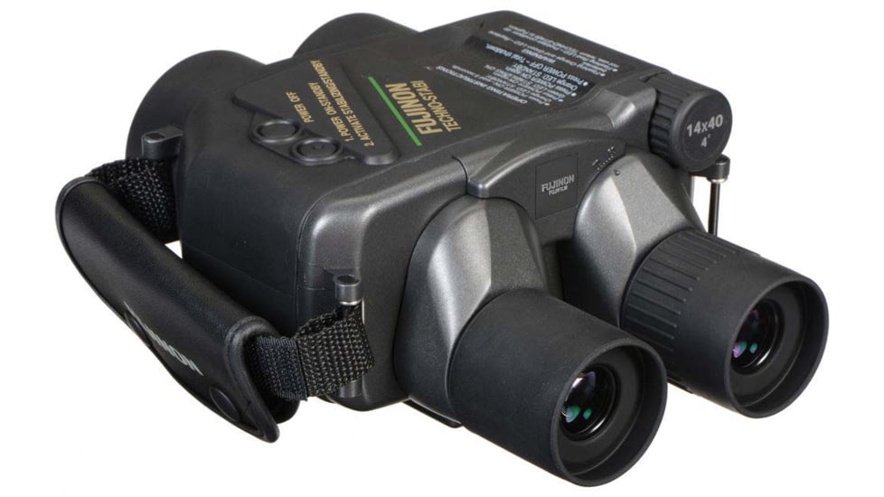 Fujinon Techno-Stabi 14x40mm Binoculars, Rubber Armored Body, Dark Grey, 600017066