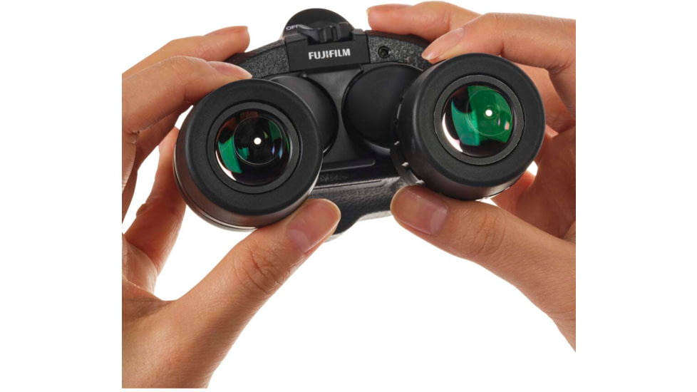 Fujinon Techno-Stabi TS Compact 16x28mm Stabilized Roof Prism Binoculars, Black, 151mm x 120mm x 74mm, 600022987