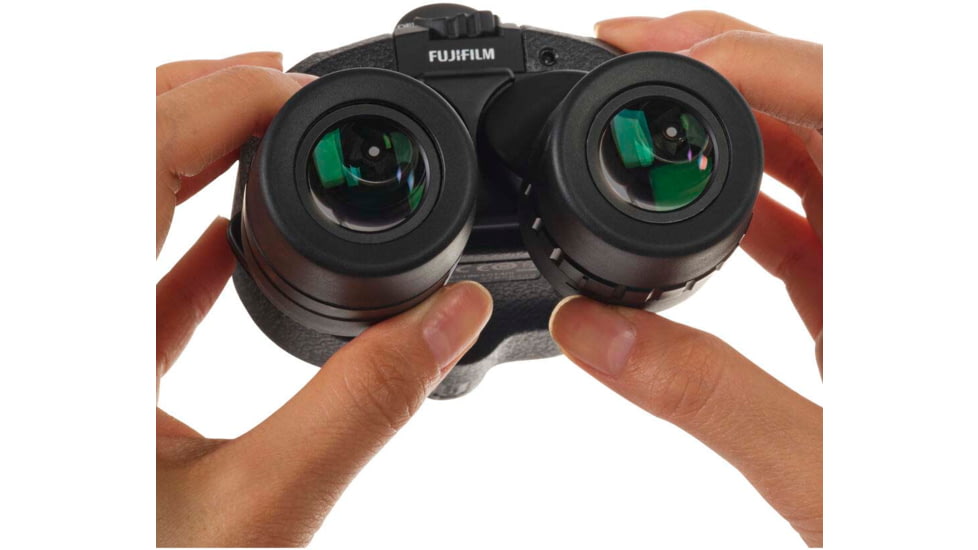 Fujinon Techno-Stabi TS Compact 16x28mm Stabilized Roof Prism Binoculars, Black, 151mm x 120mm x 74mm, 600022987
