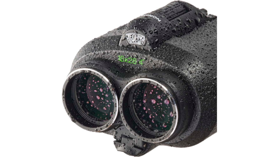 Fujinon Techno-Stabi TS Compact 16x28mm Stabilized Roof Prism Binoculars, Black, 151mm x 120mm x 74mm, 600022987