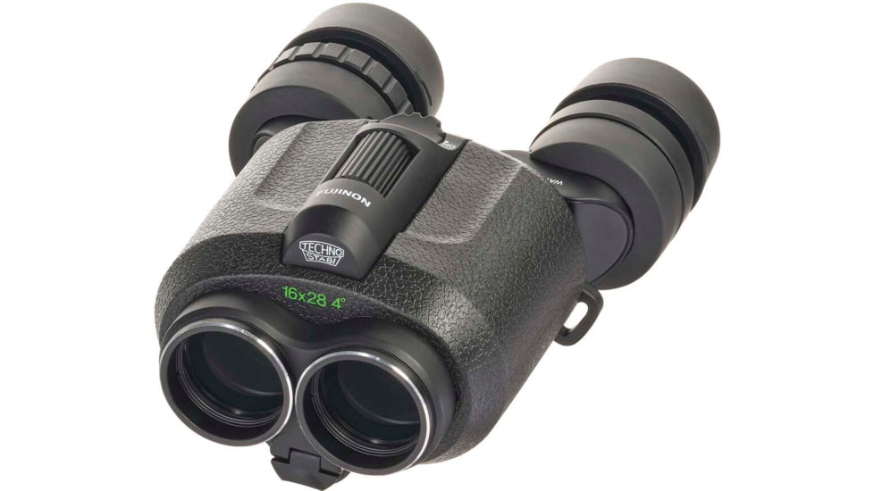 Fujinon Techno-Stabi TS Compact 16x28mm Stabilized Roof Prism Binoculars, Black, 151mm x 120mm x 74mm, 600022987