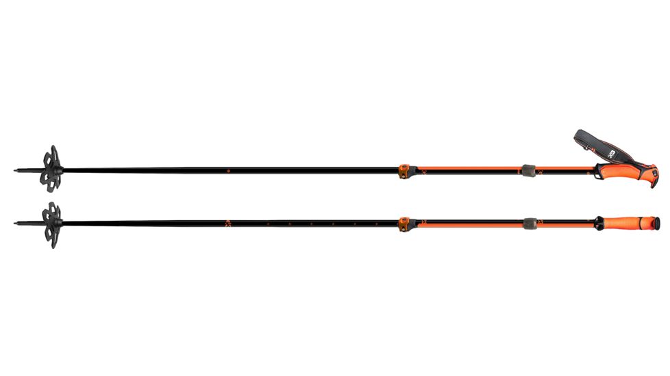 G3 VIA Ski Poles-Black/Orange-115