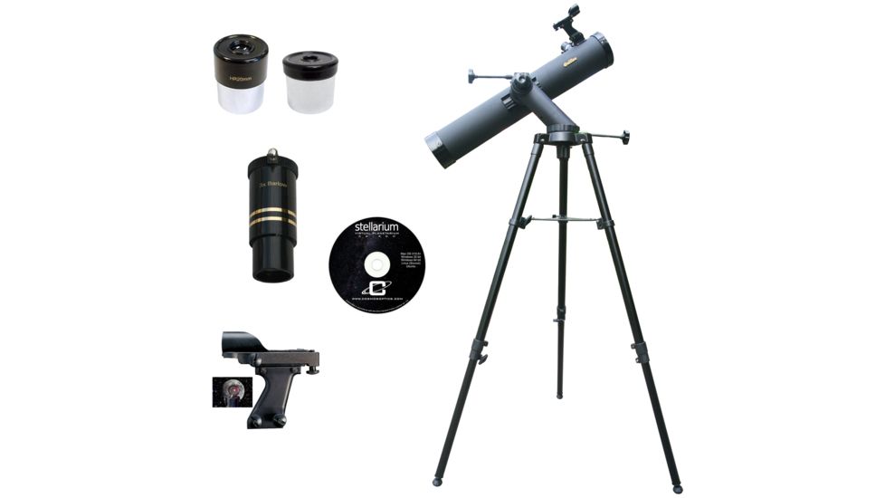 800x80mm Astronomical Reflector Telescope Kit,Black Granite