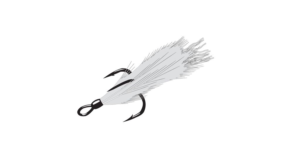 Gamakatsu Feathered Treble Wxr 2, 2 Hooks P/P 216409-WR