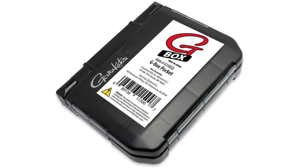 Gamakatsu G-Box Pocket 318Sd, Black, 4.8x3.4x1.3, G318SD