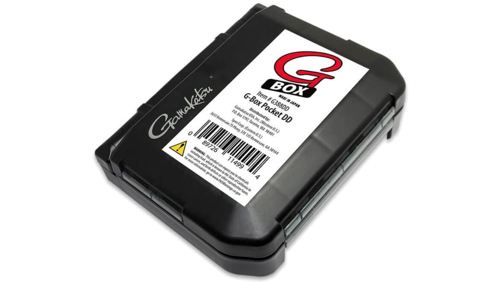 Gamakatsu G-Box Pocket 388Dd, Black, 4.8x3.4x1.3, G388DD