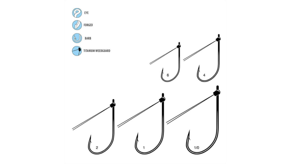 Gamakatsu G-Finesse Weedless Stinger, Size 4, 375208