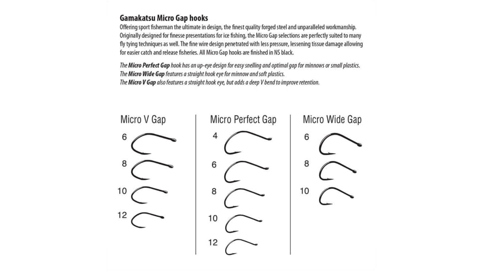 Gamakatsu Micro Perfect Gap 4, 10 Hooks P/P 344408