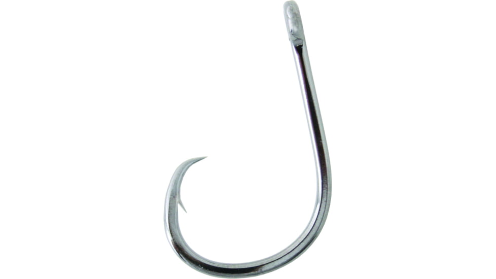 Gamakatsu Octopus Circle Hook, Needle Point, 4X Strong, Offset, Ringed Eye, NS Black, Size 4/0, 6 per Pack, 209414