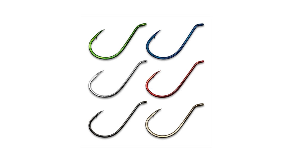 Gamakatsu Octopus Nano Alpha All Purpose Fishing Hook, Size 1/0, Black, 02211