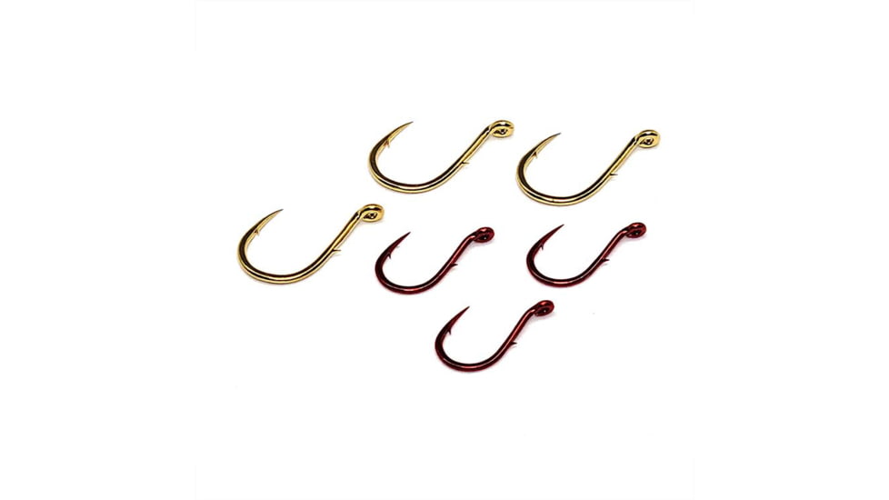 Gamakatsu Single Egg Red 12, 10 Hooks P/P 04304