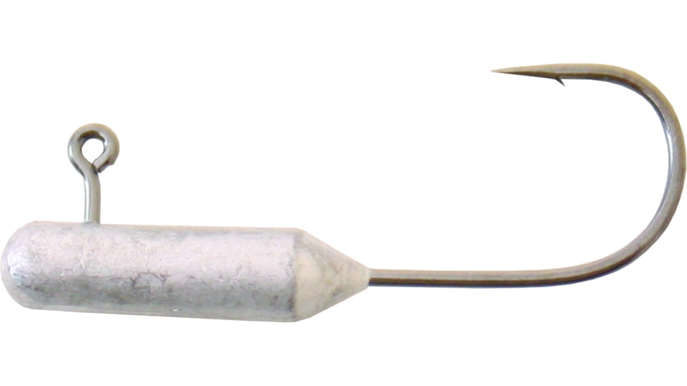 Gamakatsu Tube Jighead 1/32oz, Nickel Silver Black, Size 25/Pack, 503409-1/32