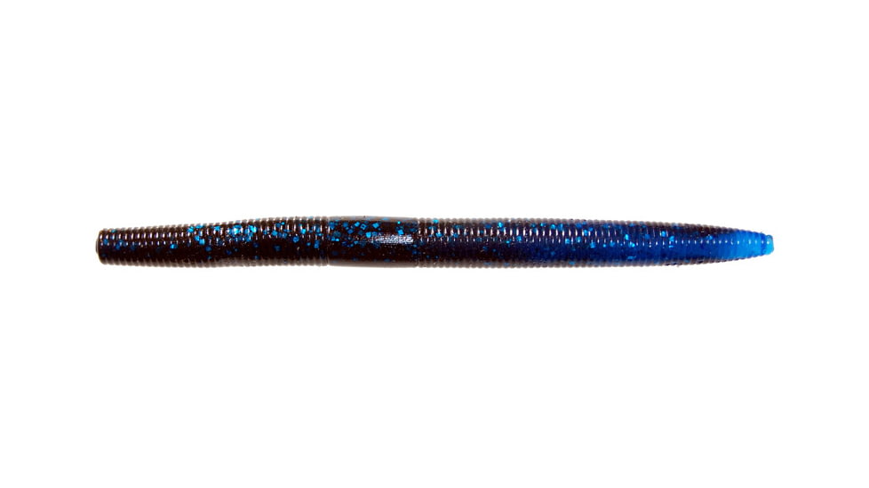 Gambler Fat Ace Stickbait, Black Blue Glitter Blue Tip, 6in, FA155