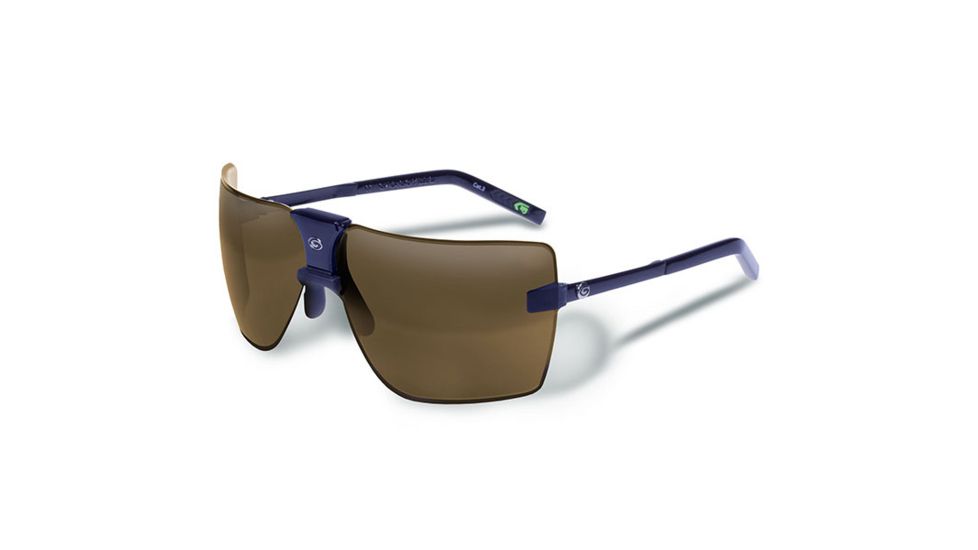 Gargoyles Classic Sunglasses w/ Black Frame, Brown w/Silver Mirror Lens GAR10700068