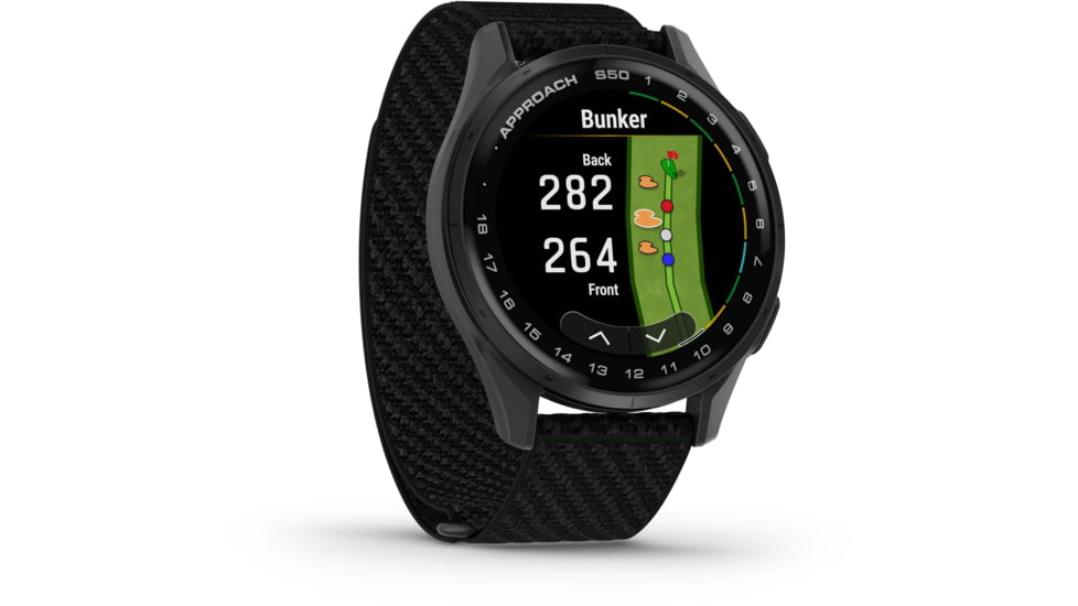 Garmin Approach S50 GPS Golf SmartWatch, Black, 010-03010-00