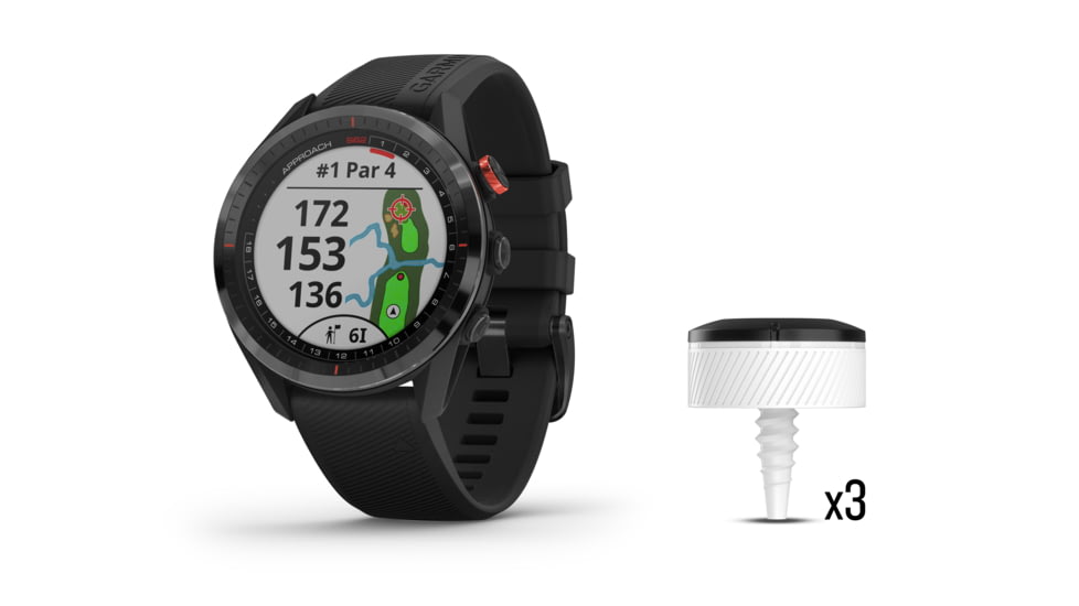 Garmin Approach S62 Sports Watch Bundle w/CT10 Bundle, 010-02200-02